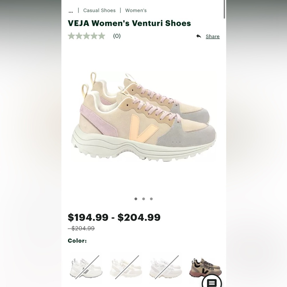 VEJA Women's Venturi Shoes / Uk size 38 / US size 7